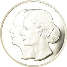Monaco, Medal, Mariage d'Albert et Charlène, 2011, MS(65-70), Silver