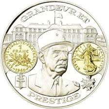 France, Medal, 2000 Ans d'Histoire Monétaire, Franc Semeuse, MS(65-70), Silver