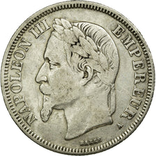 Monnaie, France, Napoleon III, Napoléon III, 2 Francs, 1868, Paris, TTB