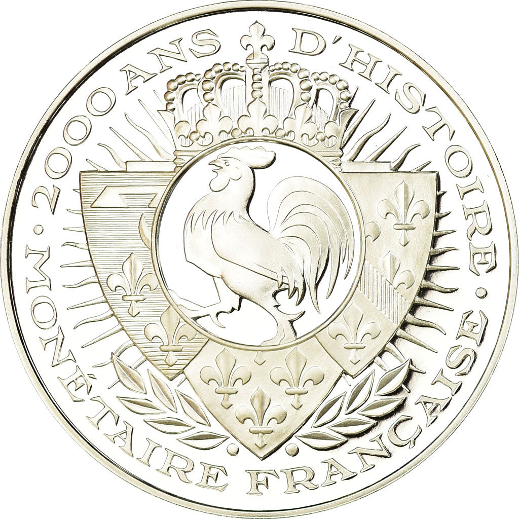 Frankreich, Medaille, Histoire Monétaire, 5 Francs Union et Force, STGL, Silber