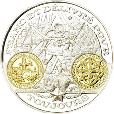 France, Medal, Histoire Monétaire, Franc à Cheval, MS(65-70), Silver