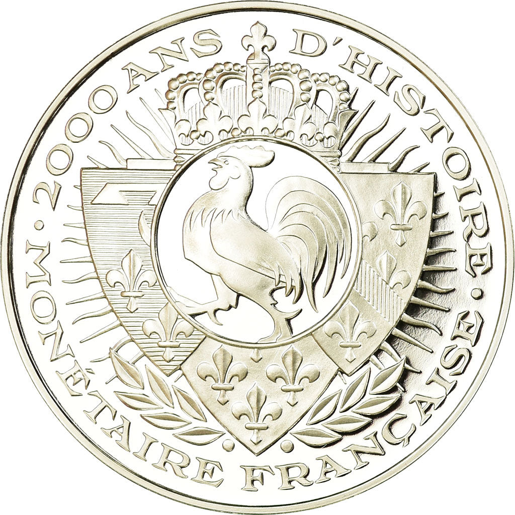 France, Medal, Histoire Monétaire, Franc à Cheval, MS(65-70), Silver