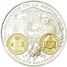 France, Medal, Histoire Monétaire, Sol aux Balances, MS(65-70), Silver
