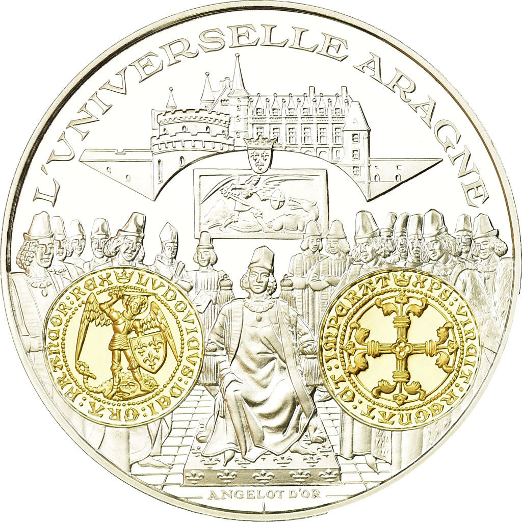 Francia, medaglia, Histoire Monétaire, Angelot d'Or, FDC, Argento