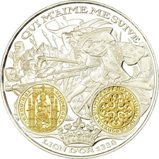 France, Medal, Histoire Monétaire, Lion d'Or, MS(65-70), Silver