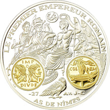 France, Medal, Histoire Monétaire, As de Nimes, MS(65-70), Silver