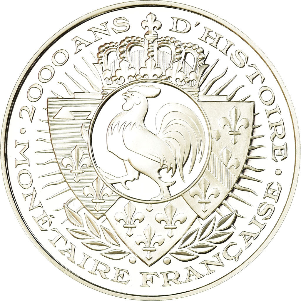 France, Medal, Histoire Monétaire, As de Nimes, MS(65-70), Silver