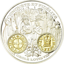 France, Medal, Histoire Monétaire, Obole de Louis VIII, MS(65-70), Silver