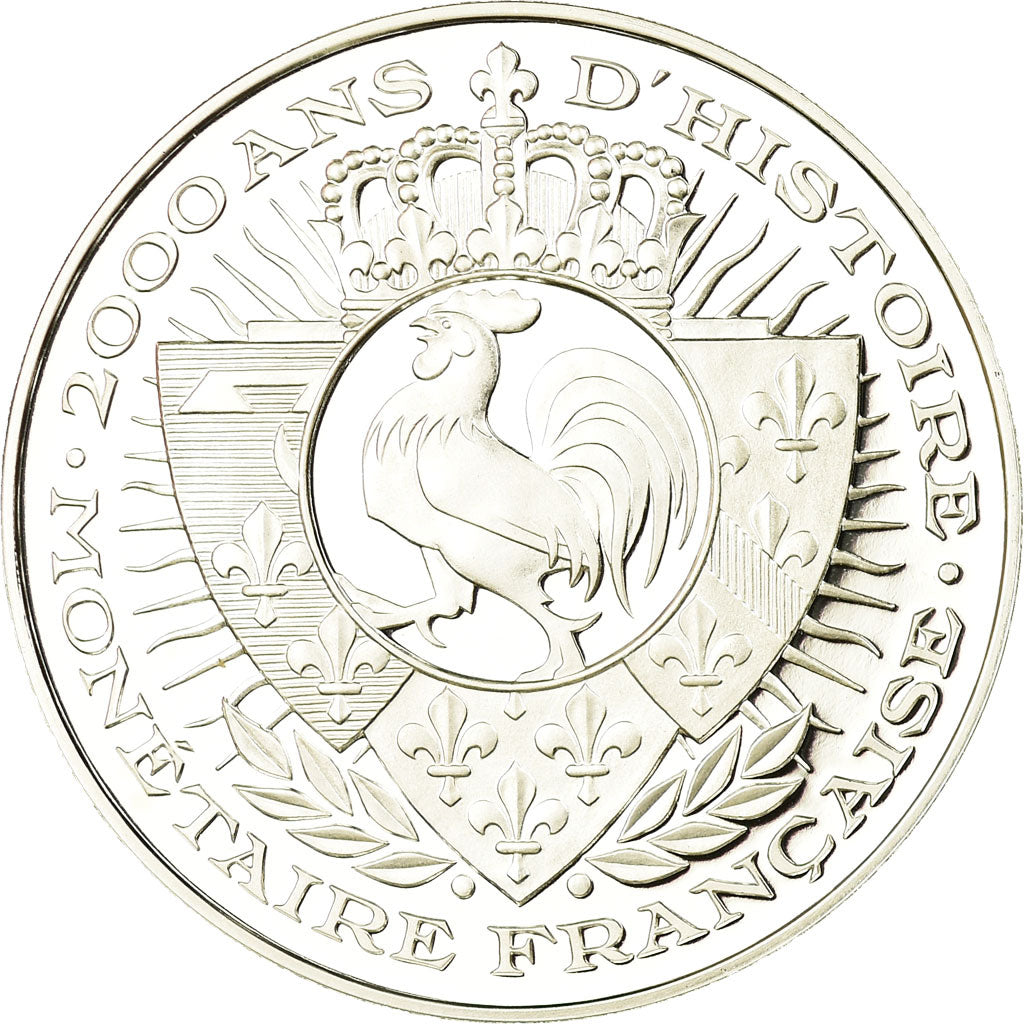France, Medal, Histoire Monétaire, Royal d'Or, MS(65-70), Silver