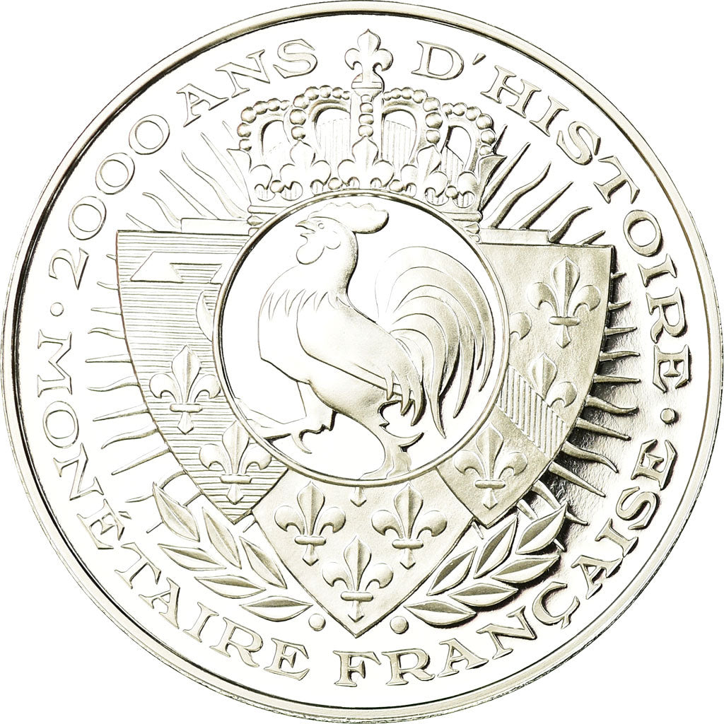 Frankrijk, Medaille, Histoire Monétaire, Ecu d'Argent, Louis XIII, FDC, Zilver