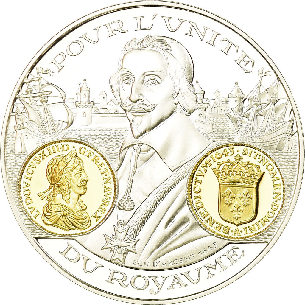 France, Médaille, Histoire Monétaire, Ecu d'Argent, Louis XIII, FDC, Argent