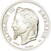 France, Médaille, Reproduction Ecu 5 francs Napoléon III, FDC, Argent