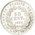Francja, Medal, Reproduction de la 50 Centimes Cérès 1889, MS(65-70), Srebro