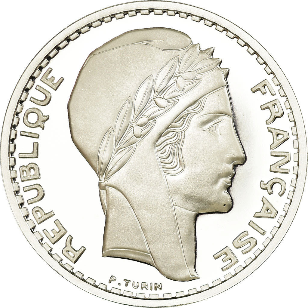 Frankreich, Medaille, Reproduction de la 20 Francs TURIN 1939, STGL, Silber