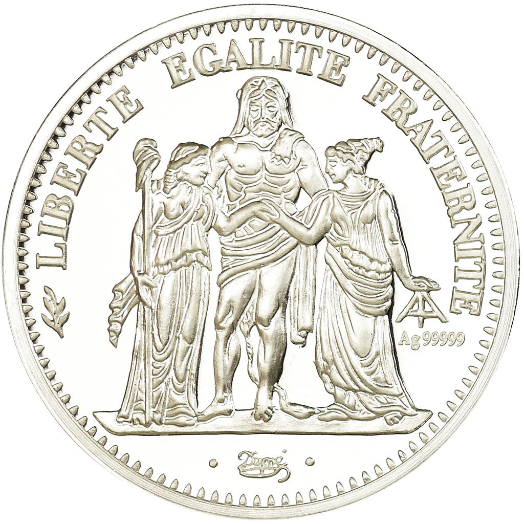 France, Médaille, Reproduction, 10 Francs Hercule 1965, FDC, Argent