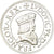 Francja, Medal, Reproduction du Teston Milan Louis XII, MS(65-70), Srebro