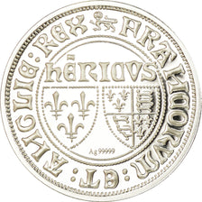 Francia, medaglia, Reproduction, Blanc aux Ecus, Henry VI, FDC, Argento
