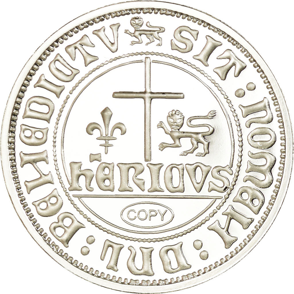 Francia, medaglia, Reproduction, Blanc aux Ecus, Henry VI, FDC, Argento