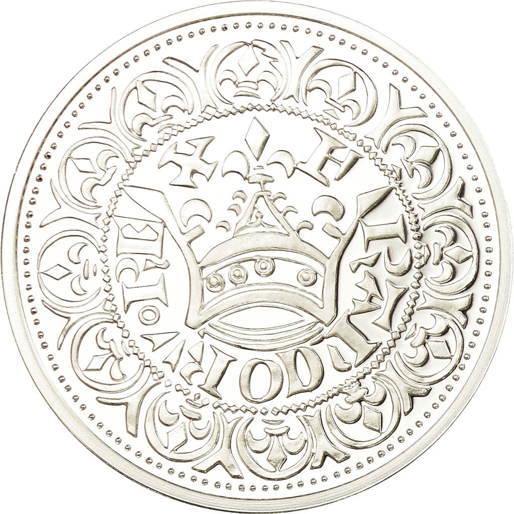 Francia, medalla, Reproduction du Gros Blanc à la Couronne, Jean II Le Bon