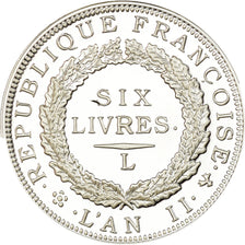 France, Médaille, Reproduction, Ecu de Six Livres, FDC, Argent