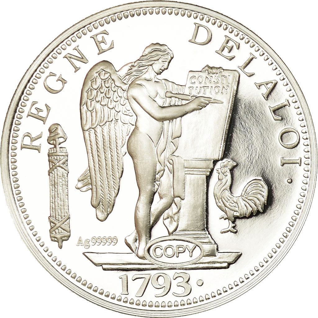 France, Médaille, Reproduction, Ecu de Six Livres, FDC, Argent