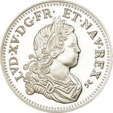 France, Medal, Reproduction de l'Ecu de Navarre, Louis XV, MS(65-70), Silver
