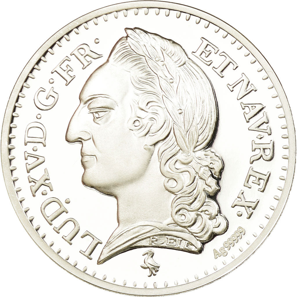 Frankreich, Medaille, Reproduction, Ecu à la Vieille tête, Louis XV, STGL