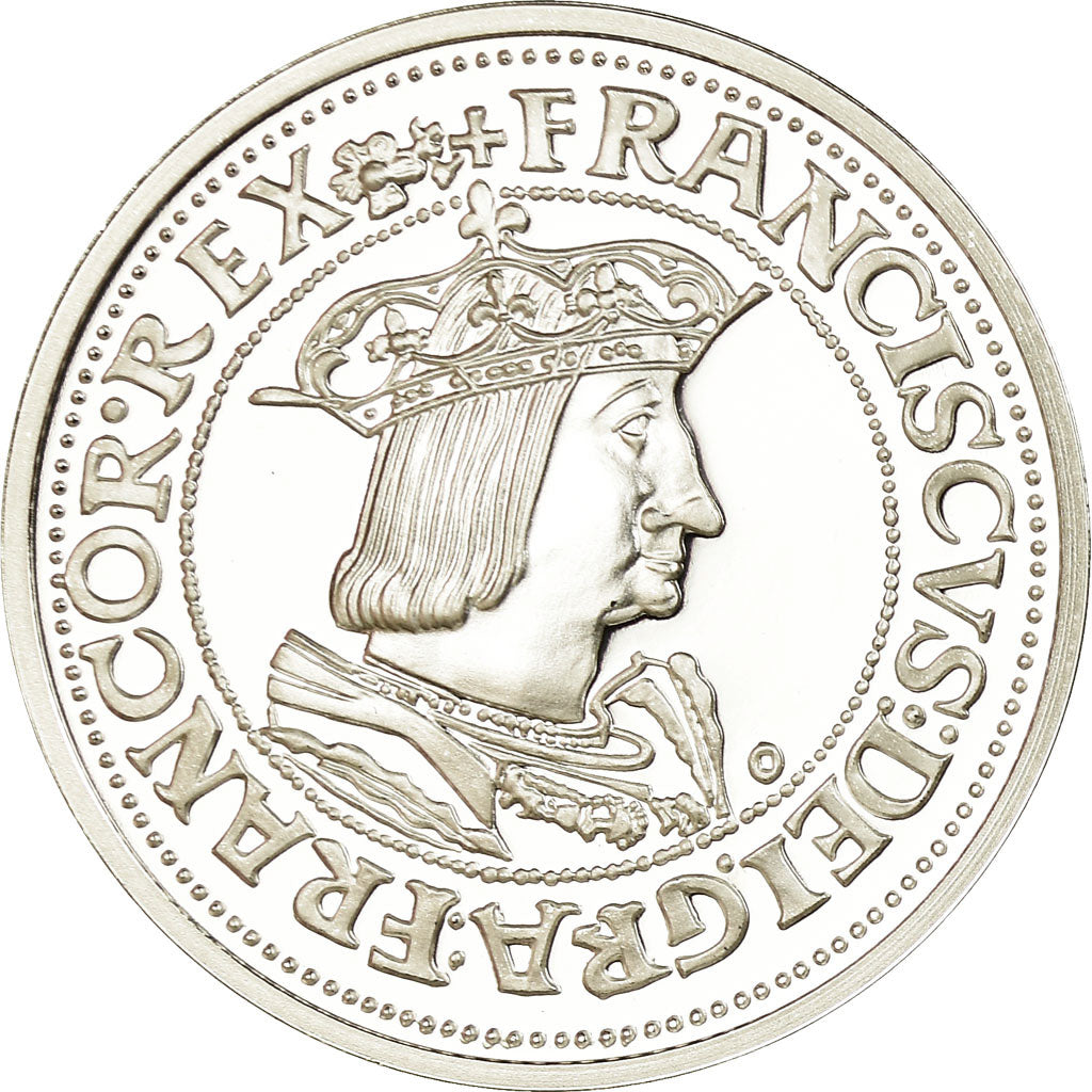 France, Medal, Reproduction Teston de François Ier, MS(65-70), Silver