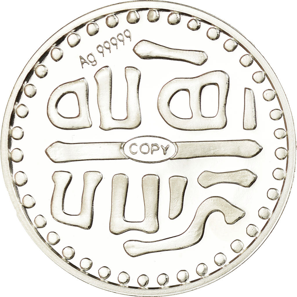 France, Medal, Reproduction, Denier de Charlemagne, MS(65-70), Silver