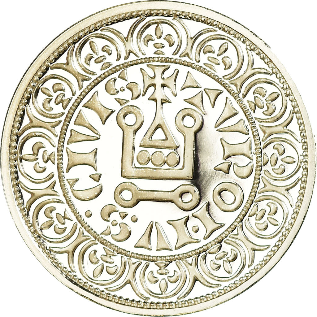 Francia, medaglia, Reproduction, Gros Tournois Saint-Louis, FDC, Argento