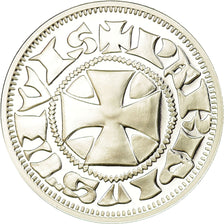France, Medal, Reproduction du Denier Parisis, Philippe Auguste, MS(65-70)