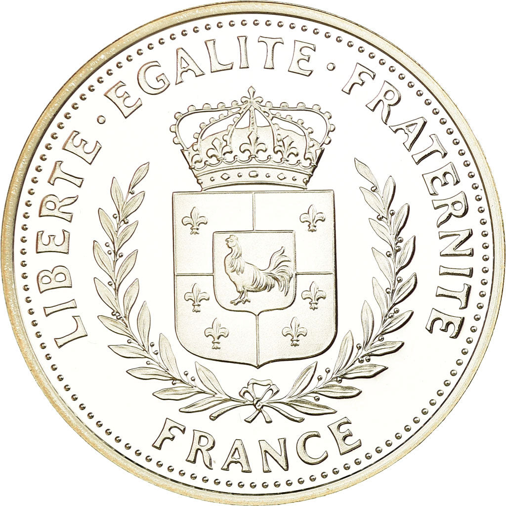 France, Medal, La Planète Bleue, 2017, MS(65-70), Silver