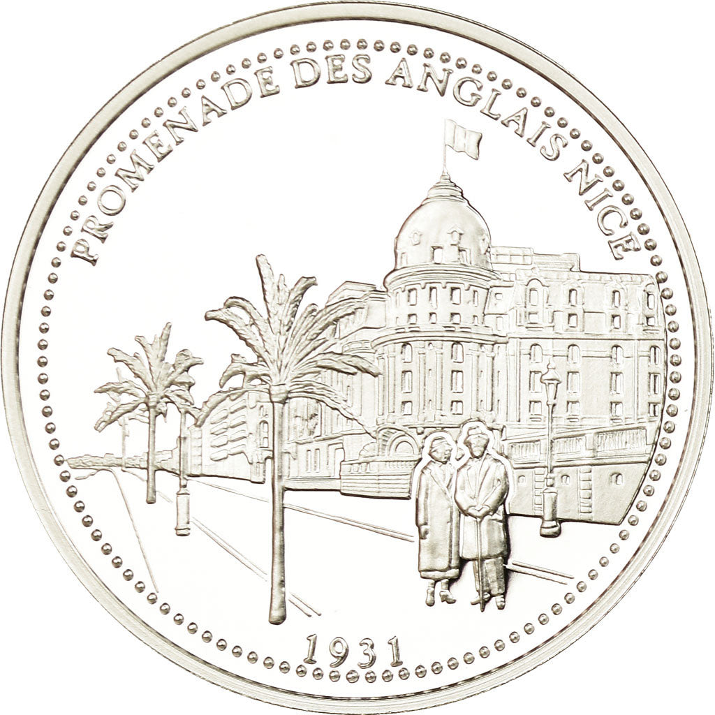 France, Medal, Provence, Promenade des Anglais Nice, MS(65-70), Silver