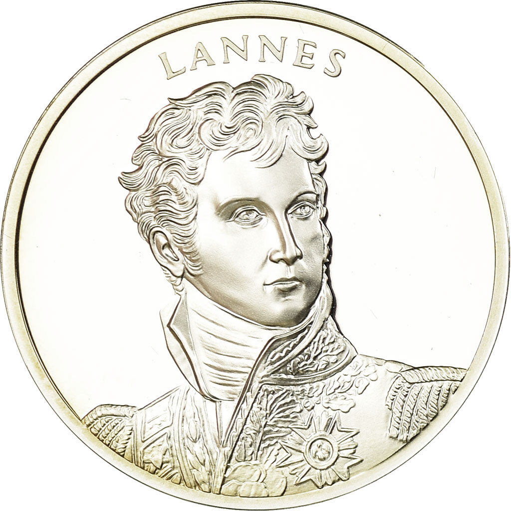 France, Medal, Napoléon Ier, Le Général Lannes, MS(65-70), Silver