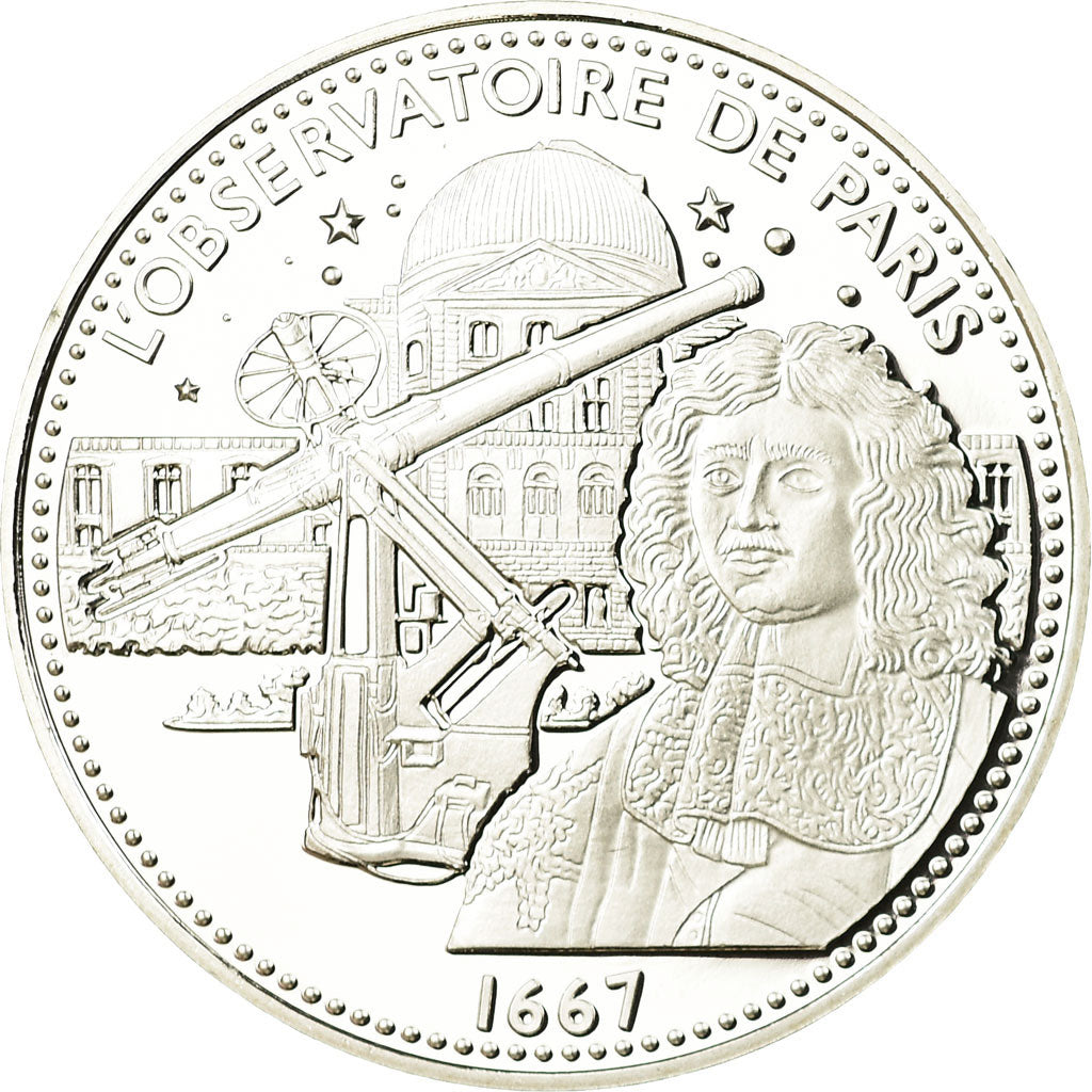 France, Medal, Les Joyaux de Paris, L'Observatoire de Paris, MS(65-70), Silver
