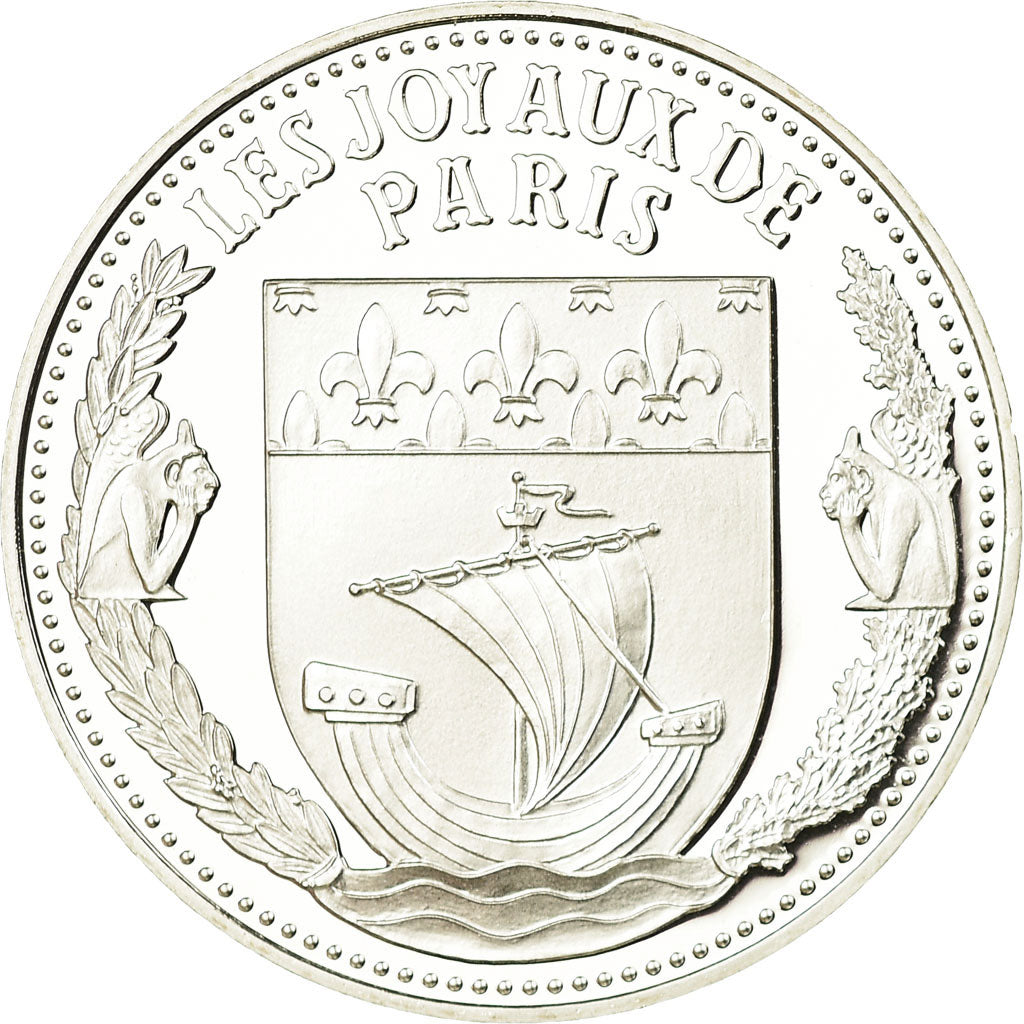 France, Medal, Les Joyaux de Paris, Le Centre Pompidou, MS(65-70), Silver