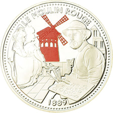 France, Medal, Les Joyaux de Paris, Le Moulin Rouge, MS(65-70), Silver