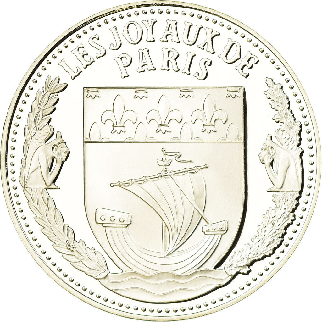 France, Medal, Les Joyaux de Paris, Le Moulin Rouge, MS(65-70), Silver
