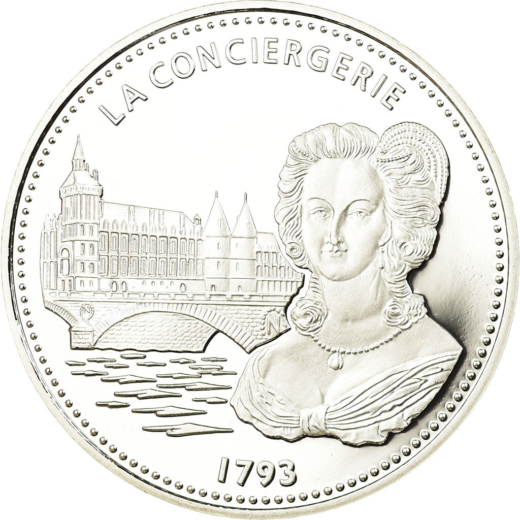 France, Medal, Les Joyaux de Paris, La Conciergerie, MS(65-70), Silver