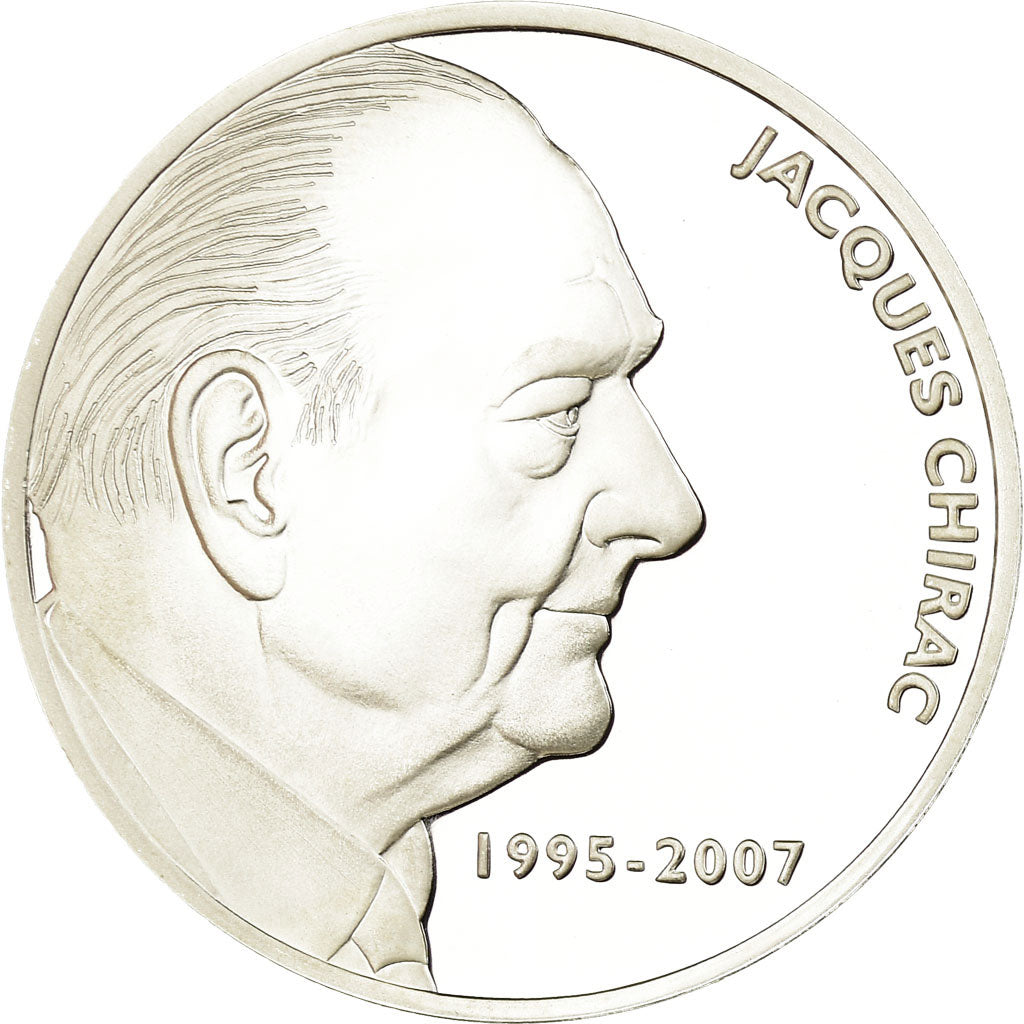 France, Medal, Président Jacques Chirac, MS(65-70), Silver