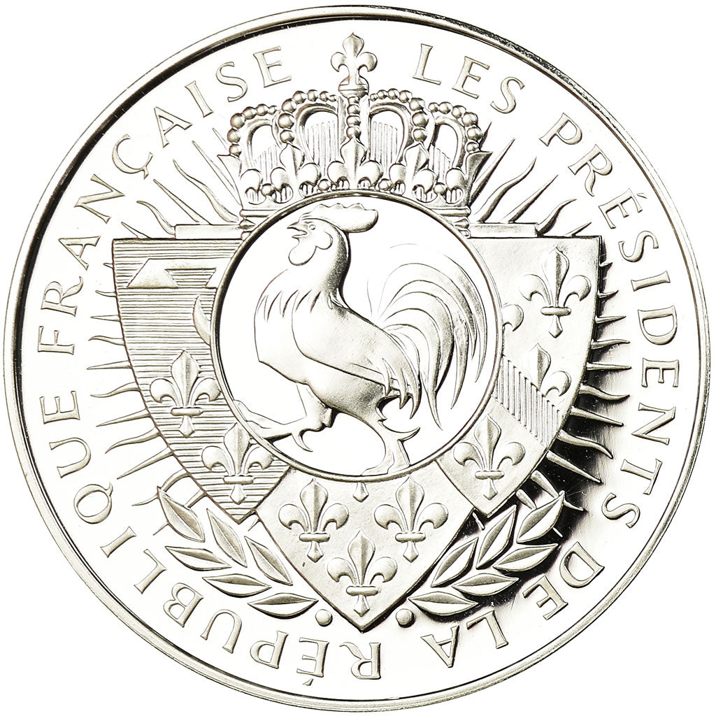 France, Medal, Président Jacques Chirac, MS(65-70), Silver