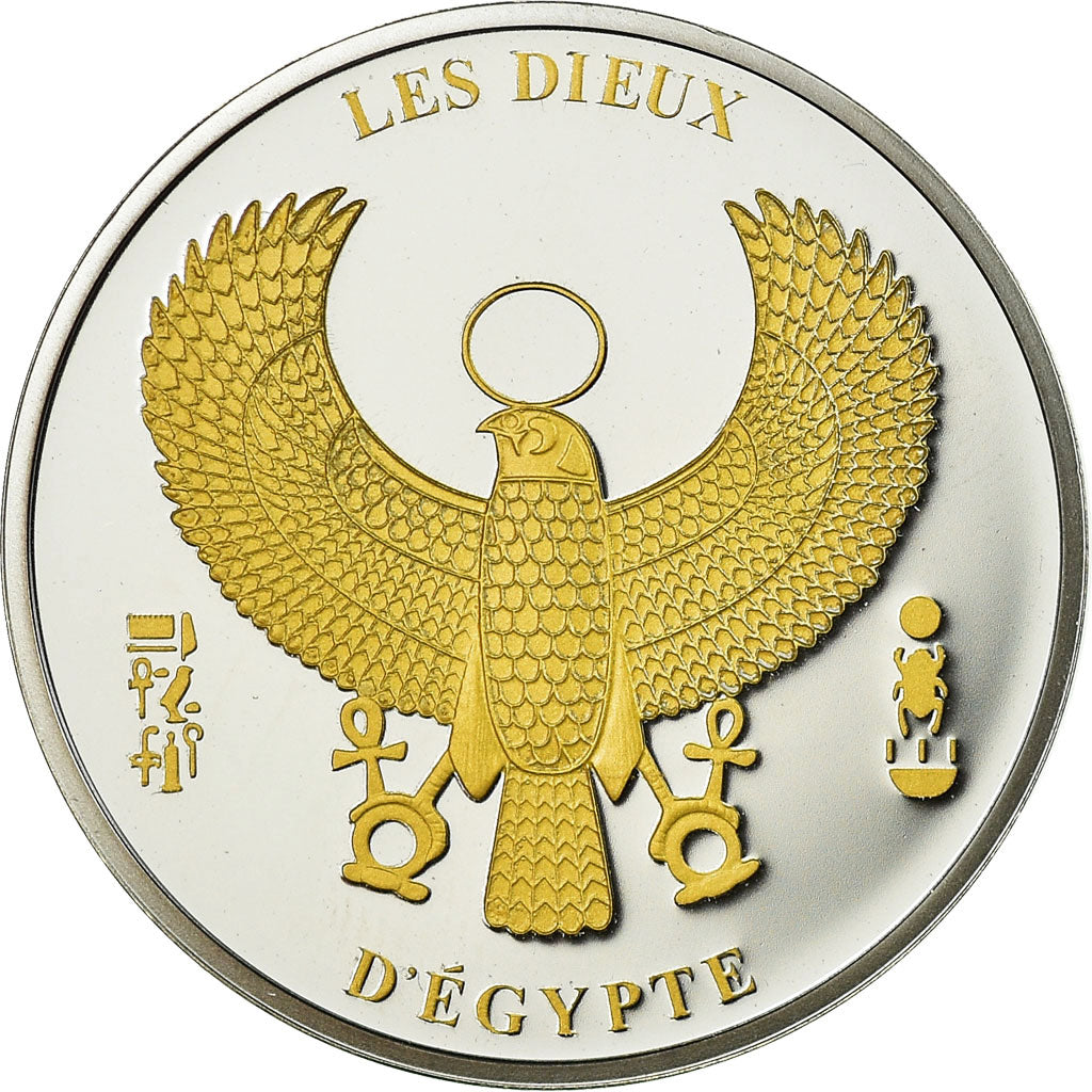 Égypte, Médaille, Les Dieux d'Egypte, Maat, FDC, Argent