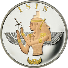 Egypt, Medal, Les Dieux d'Egypte, Isis, MS(65-70), Silver