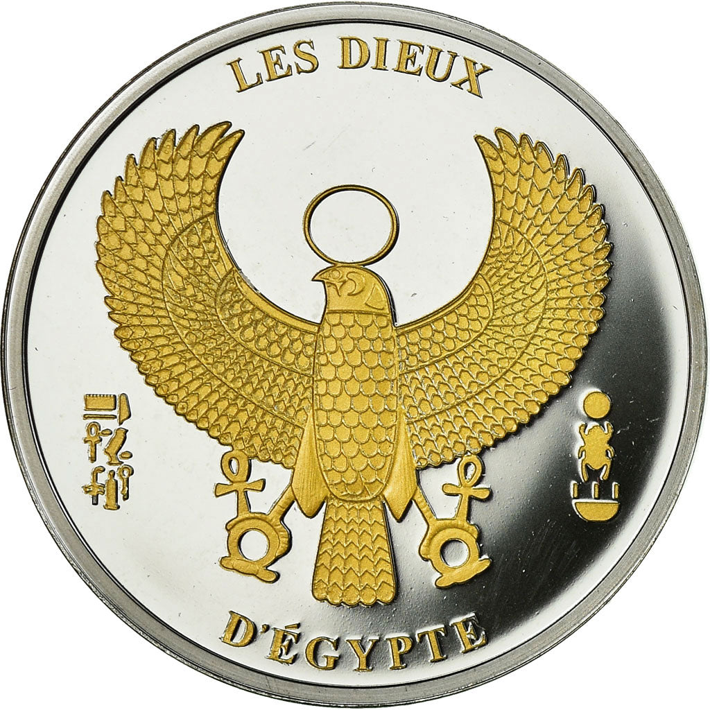 Egypt, Medal, Les Dieux d'Egypte, Isis, MS(65-70), Silver