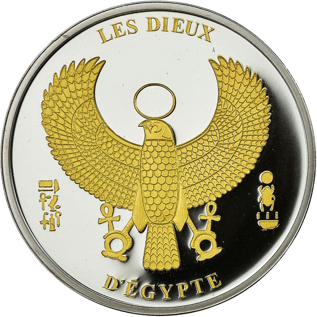 Egypt, Medal, Les Dieux d'Egypte, Bastet, MS(65-70), Silver