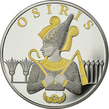 Egipto, medalla, Les Dieux d'Egypte, Osiris, FDC, Plata
