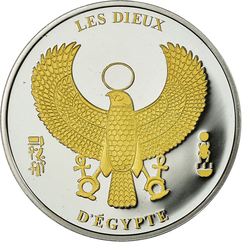 Egypt, Medal, Les Dieux d'Egypte, Osiris, MS(65-70), Silver