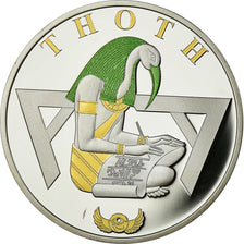 Egitto, medaglia, Les Dieux d'Egypte, Thoth, FDC, Argento