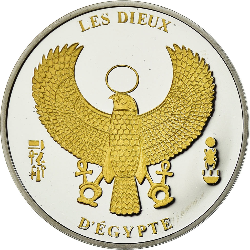Egypt, Medal, Les Dieux d'Egypte, Thoth, MS(65-70), Silver