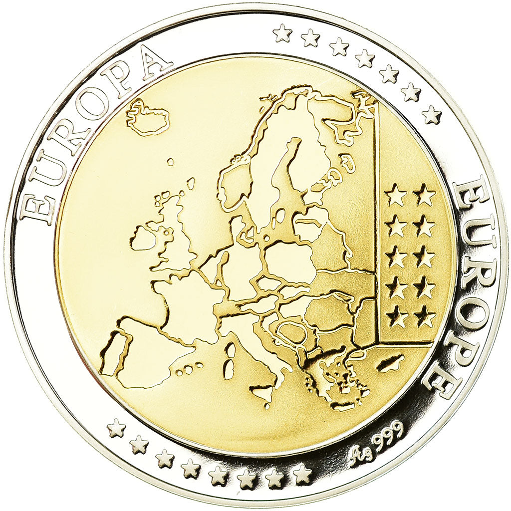 Luxemburgo, medalla, Euro, Europa, FDC, Plata